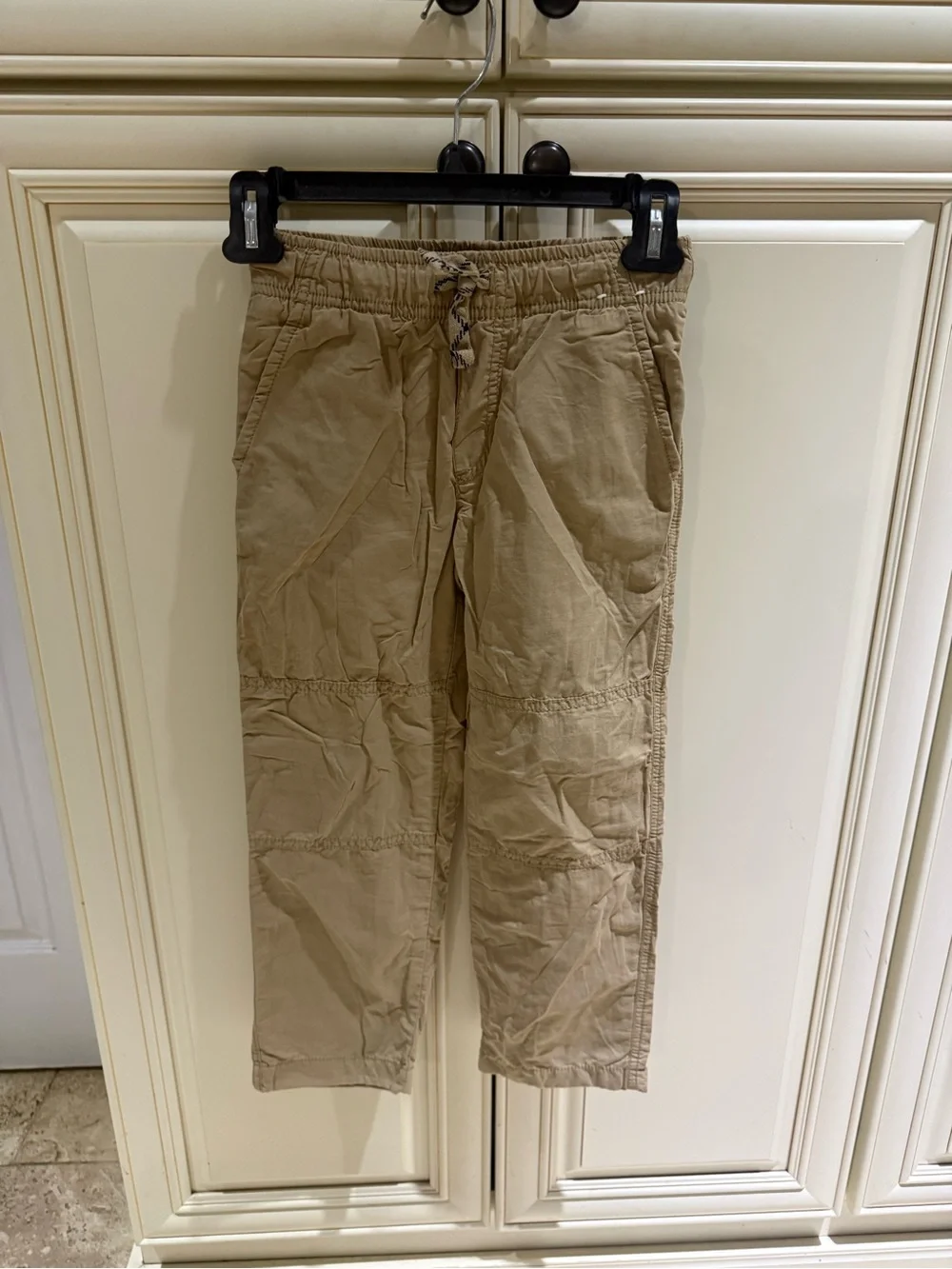 Gymboree Khaki & Blue Jean Drawstring Cargo Pants